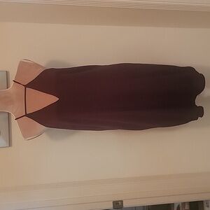 Express Burgundy (almost brown) Size M Halter Dress.  EUC